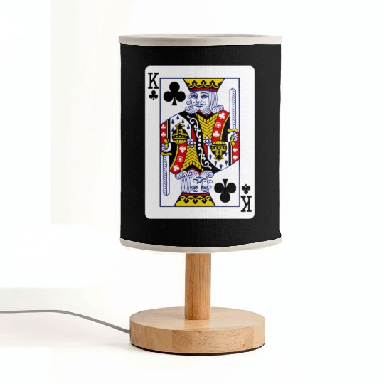 King Of Clubs Playing Card Fabric Lamps