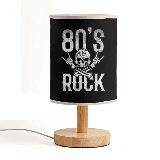 80S Rock And Roll Distressed Music Guitar Band Fabric Lamps