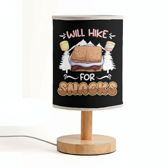 Wanderlust Climber funny Mountain Hiking Snack Fabric Lamps