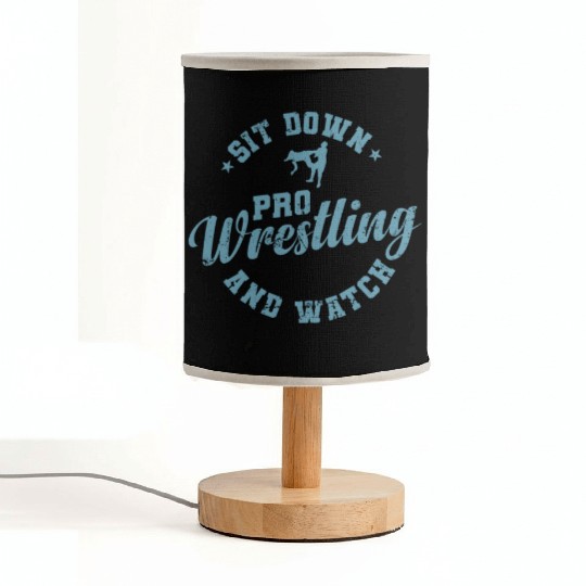 Sit down and watch Pro Wrestling Show Fabric Lamps