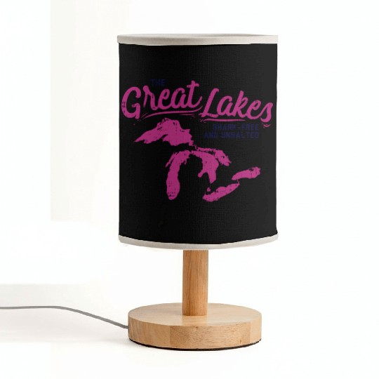 Great Lakes Shark Free Unsalted Summer Vacation Fabric Lamps