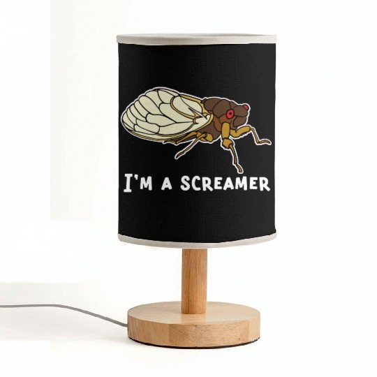 Cicada Song Funny Cicada Invasion I m A Screamer Fabric Lamps