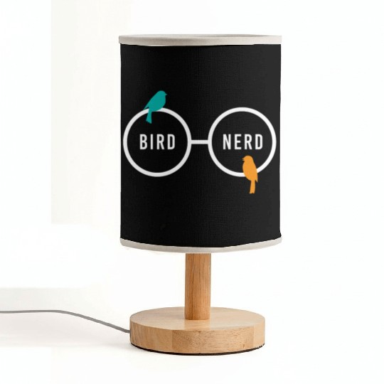 Bird Nerd Bird Watching Ornitology Fabric Lamps