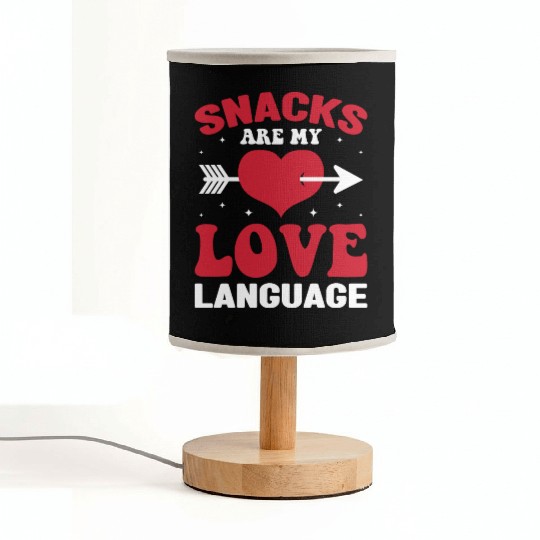 Snacks are my Love Language Funny Snack Lovers Fabric Lamps
