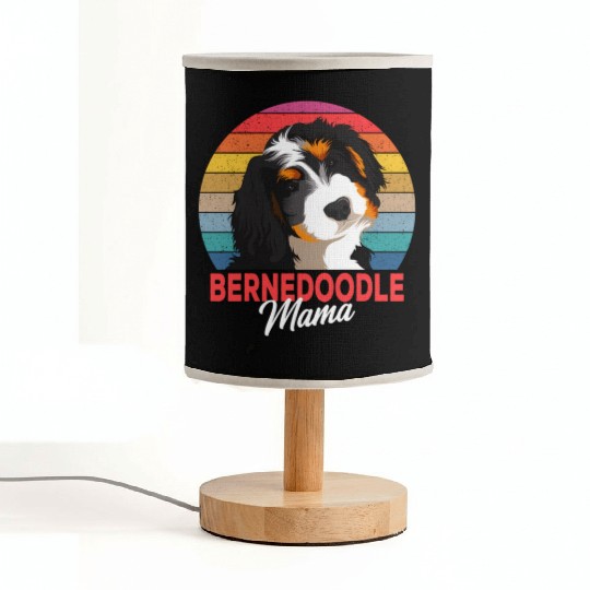 Bernedoodle Mama Dog Mom Owner Fabric Lamps