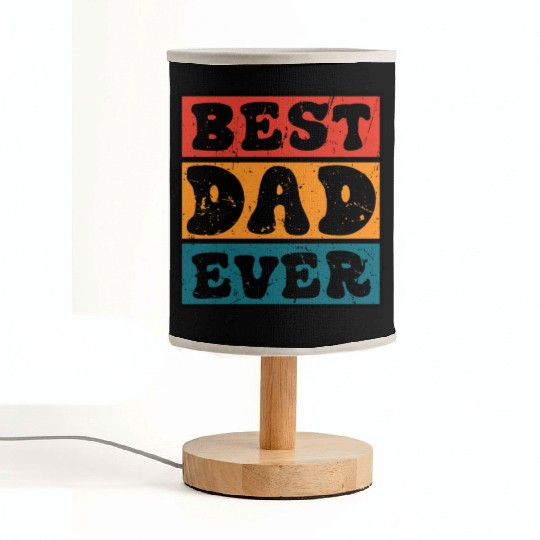 Best Dad Ever Father's Day Fabric Lamps