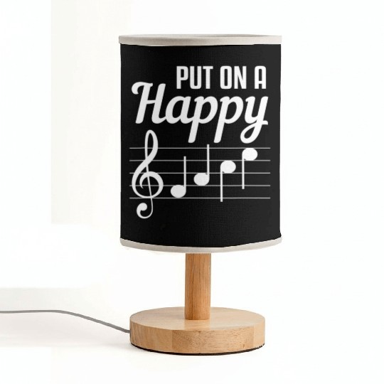 Funny Put On A Happy Face Music Teacher Fabric Lamps