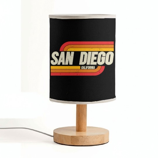San Diego California Ca City Fabric Lamps