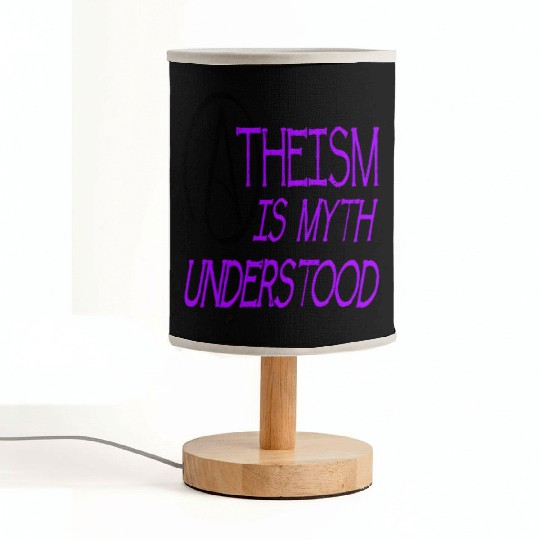 Atheism Is Myth Understood Philosophical Debate Fabric Lamps