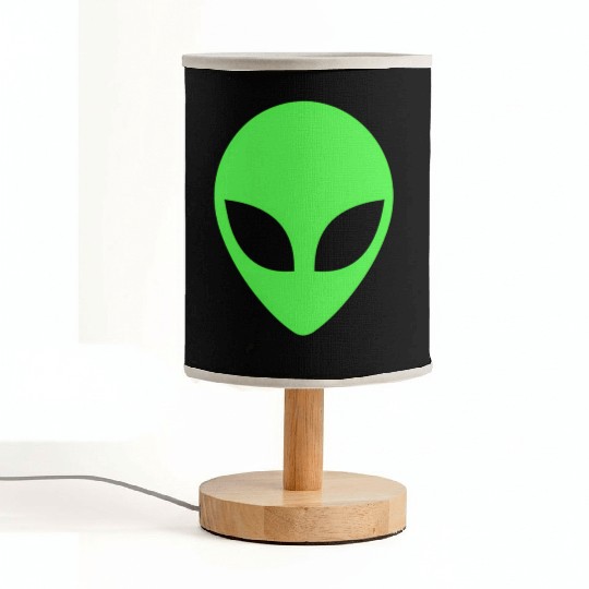 Green Alien Head 90S Style Fabric Lamps