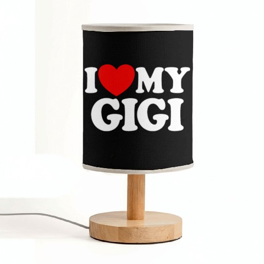 I Love My Gigi Red Heart Grandkids I Love My Gigi Fabric Lamps