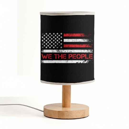 We the people 1776 Independence Day US Patriots Fabric Lamps
