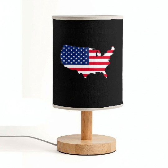 I LOVE MY WIFE, MY COUNTRY, AND GETTING PEGGED Fabric Lamps