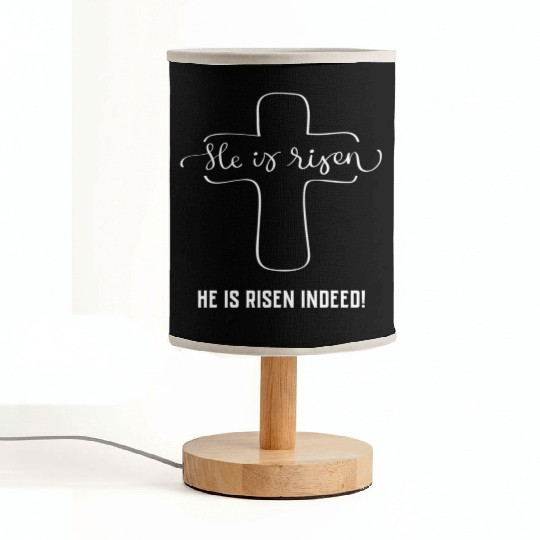 He Has Risen He Is Risen Indeed Easter Fabric Lamps
