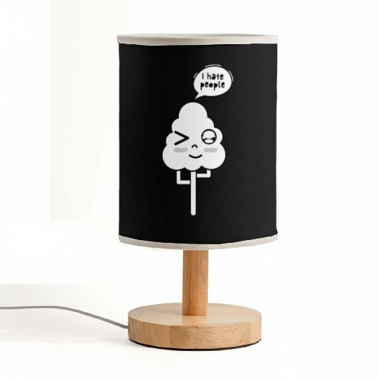 I Hate People Fabric Lamps