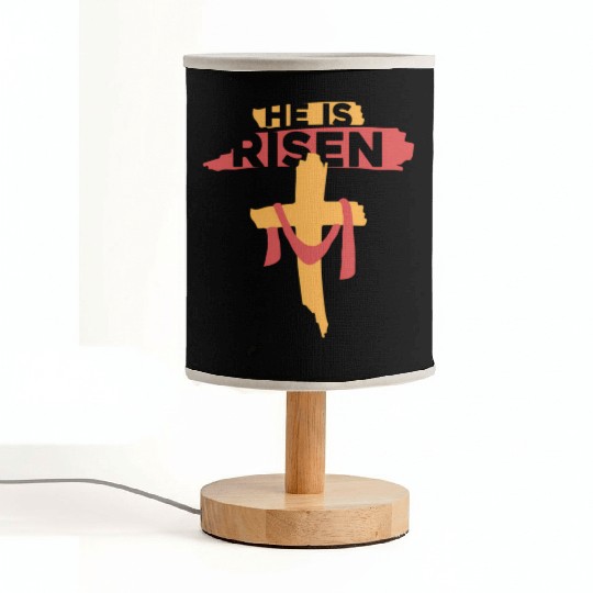 He Is Risen Christian Easter Fabric Lamps