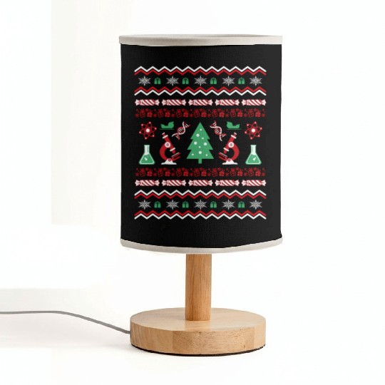 Science Laboratory Ugly Sweater Dna Microbiology Fabric Lamps