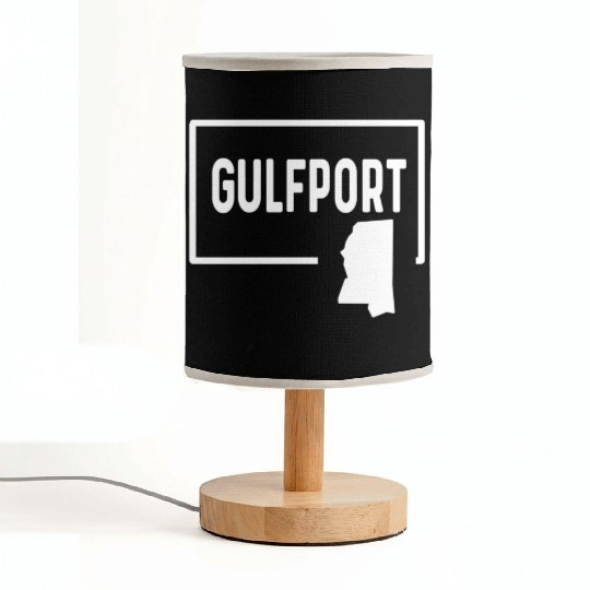port Mississippi Ms - Home Hometown Vacation Fabric Lamps