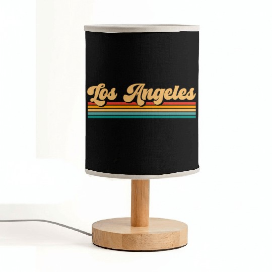 Retro Los Angeles Fabric Lamps