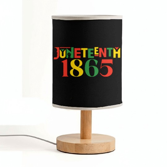 Juneteenth 1865 Leopard Celebrate African Fabric Lamps