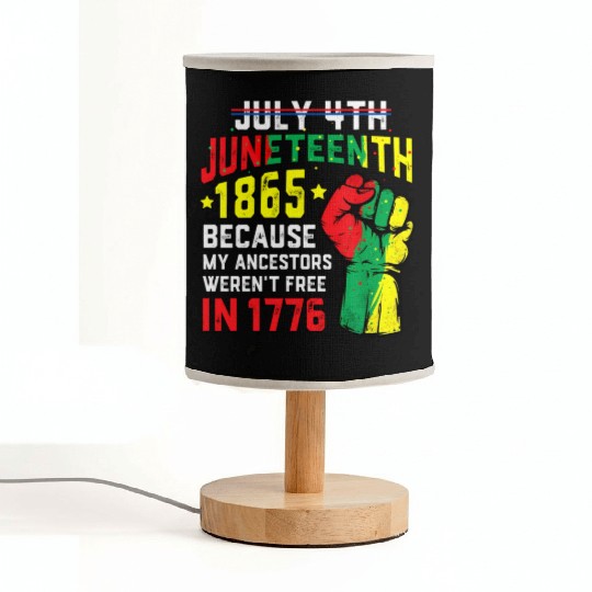 July 4Th Juneteenth 1865 African Melanin Black Pro Fabric Lamps
