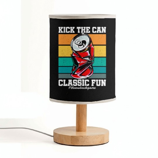 Kick the Can Classic Fun Street Game 90s Kid Fabric Lamps