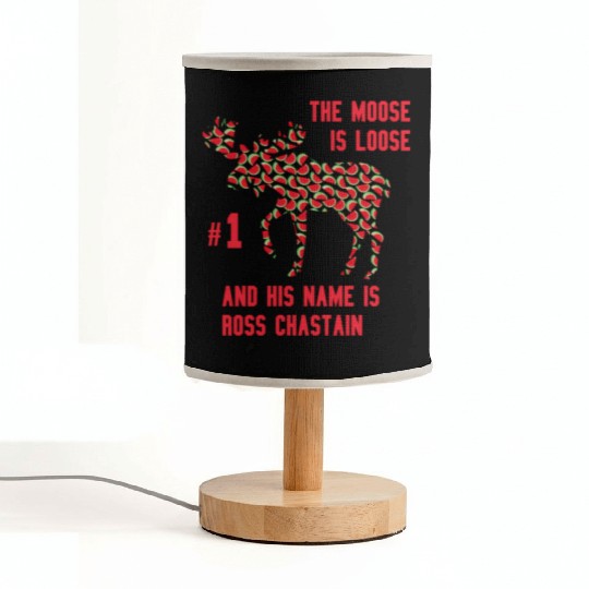 Watermelon Moose Is Loose And His Name Is Ross Fabric Lamps