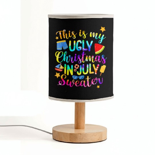 This Is My Christmas In July Sweater Summer Fabric Lamps