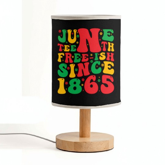 2023 Juneteenth Since 1865 Black African American Fabric Lamps
