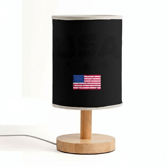 Father's day Best dad ever with US american flag Fabric Lamps