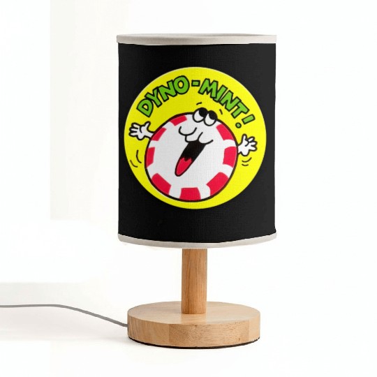 Vintage Scratch And Sniff Sticker Peppermint Dyno- Fabric Lamps