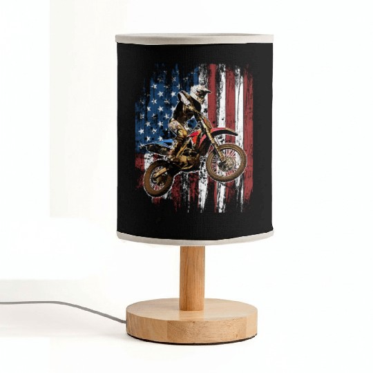 Dirt Bike Racing Motocross Racings Fabric Lamps