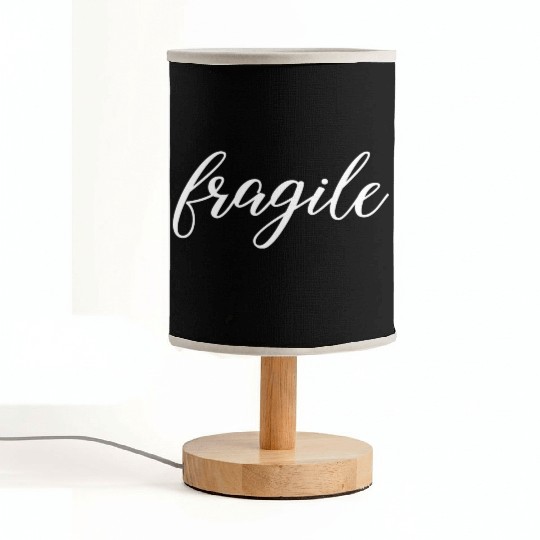 Cute Fragile Handwriting green Fabric Lamps