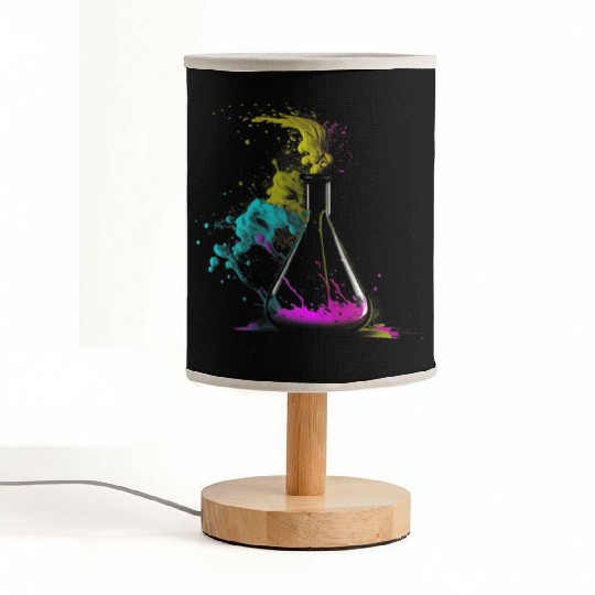 Chemist splash art tube retro chemistry laboratory Fabric Lamps