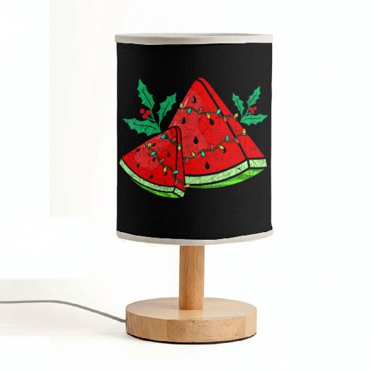 Christmas Watermelon Tropical Summer Christmas In Fabric Lamps