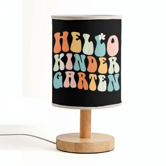 Hello Kindergarten Teacher Team Back To School Fabric Lamps