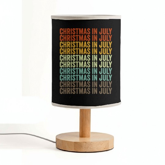 Christmas In July Fabric Lamps