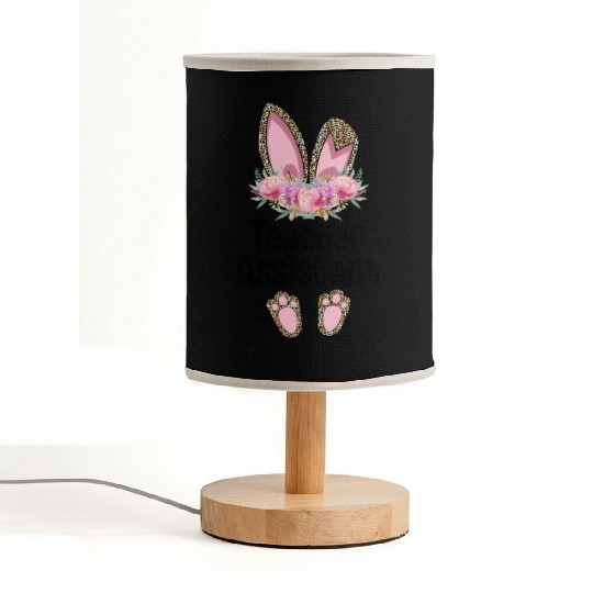 Easter Bunny Ear Teacher Leopard Teacher Assistant Fabric Lamps