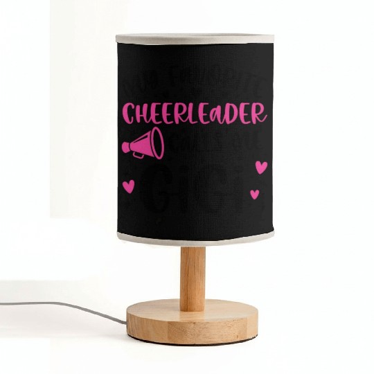 Proud Cheer Gigi Grandma Of A Cheerleader Gigi Fabric Lamps
