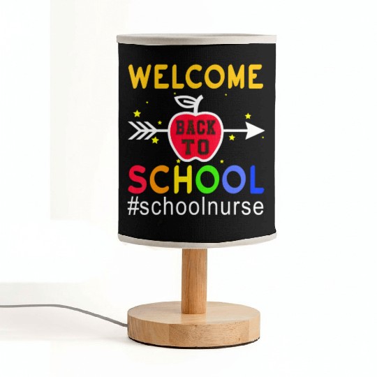 Elementary School Registered Nurse Back To School Fabric Lamps
