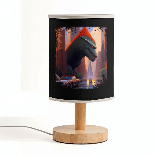 King Of Monsters Takes On City And Muscle Fabric Lamps