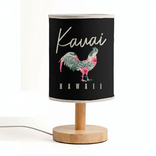 Kauai Chicken Hawaii Hibiscus Hawaiian Islands Sou Fabric Lamps