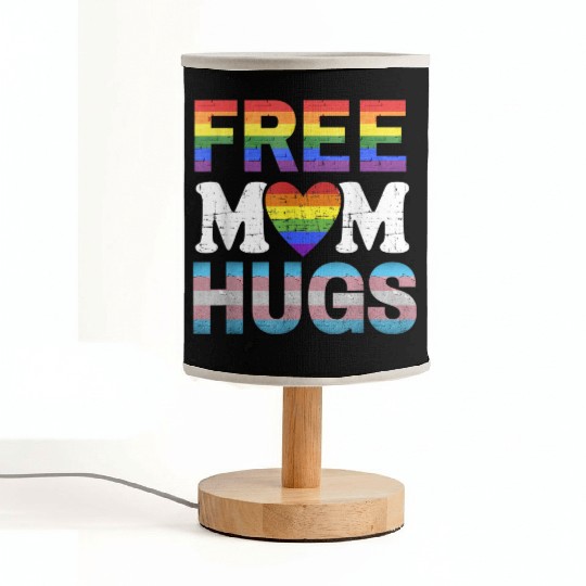 Free Mom Hugs LGBT Pride Free Brother Hugs Fabric Lamps