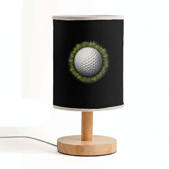 Golf Ball Green Grass Golfer Golf Player Golfing Fabric Lamps