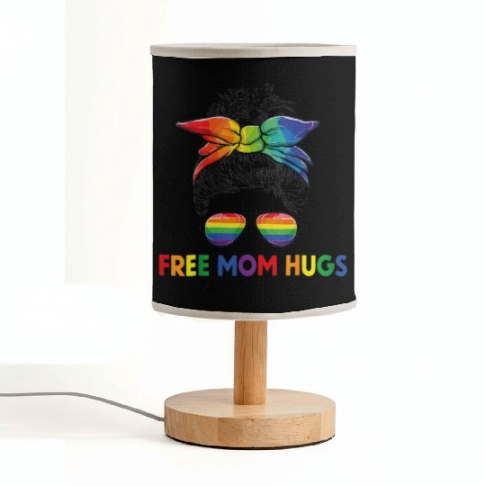 Free Mom Hugs LGBT Pride Free Brother Hugs Fabric Lamps