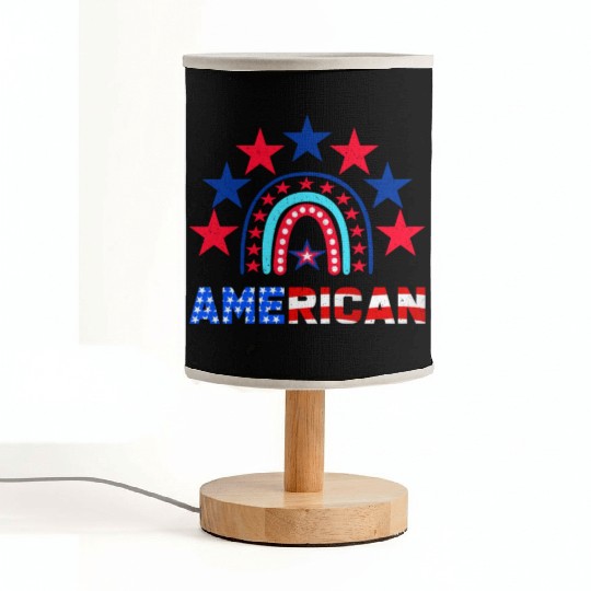 American Independence Day Love America Patriot Fabric Lamps