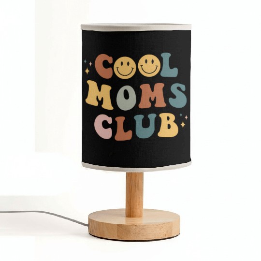 Moms Club On Back Print Fabric Lamps