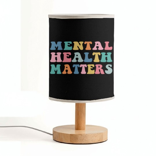 Mental Health Matters Colorful Aesthetic Preppy Fabric Lamps