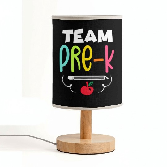 Team Pre-K Fun Back To School Fabric Lamps