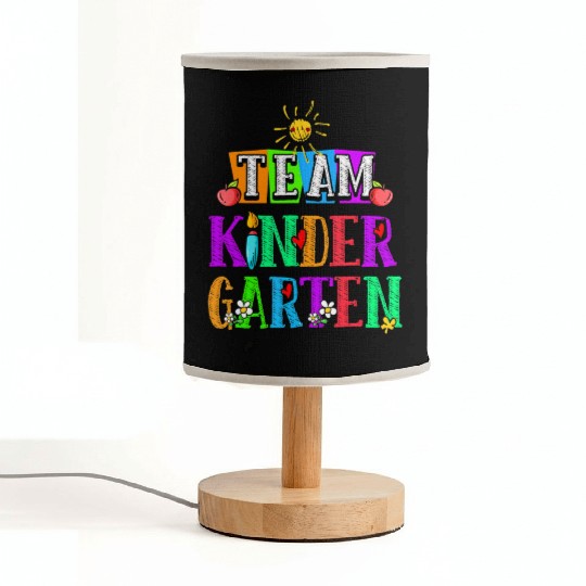 Team Kindergarten Teacher or Student Back To Fabric Lamps
